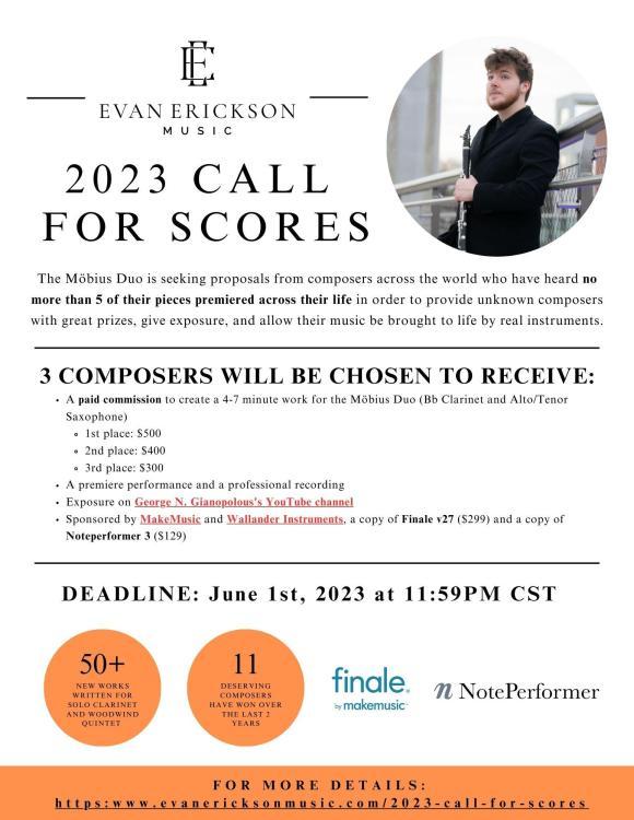 2023 Call for scores