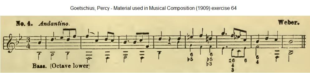 Figuration in middle voice - Variation on a theme by Weber.